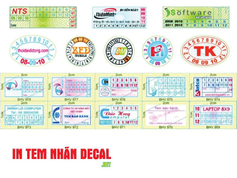 Chuyên in tem bảo hành giá rẻ tại TP HCM