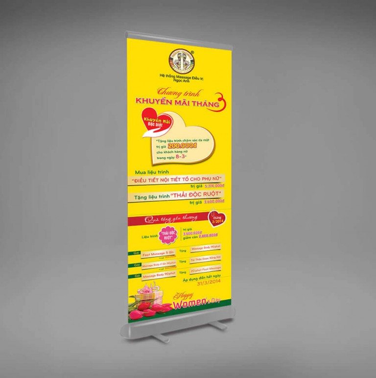 Dịch vụ in standee cuốn tại KAP